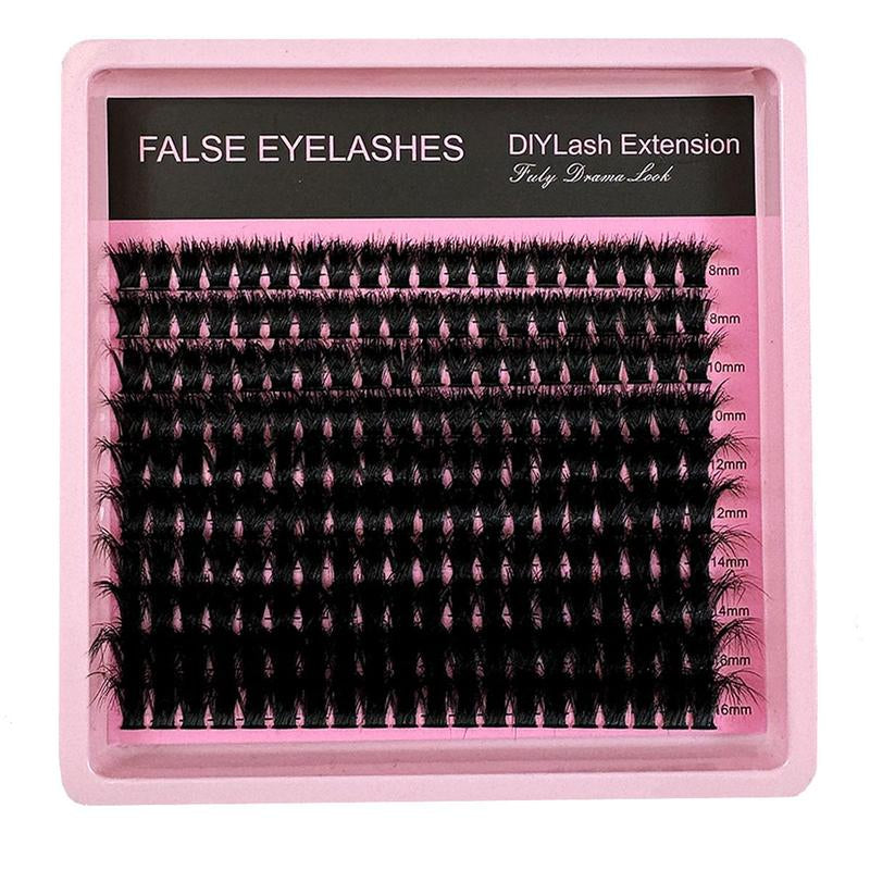 Individual False Eyelashes, Reusable Eyelash Extensions, Self Grafting Curling Eyelashes, Fake Eyelash, Doll Eyes Eyelash Curl Cluster Lashes, Volume Individual Lashes, Eyelash Clusters, Diy False Eyelashes Kit, Wispy Lash Clusters, Curly Lashes Cosmetic