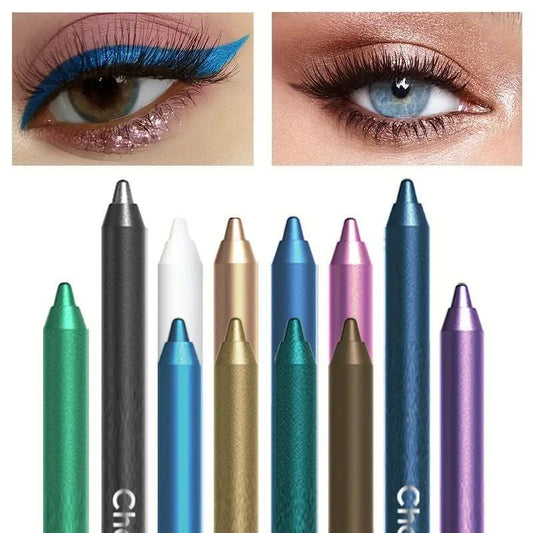 Multi-Color Eyeliner Pencil, Long-Lasting High Pigment Effect Makeup, Sweat-Proof Eyelid Pencil, Suitable for Any Look and Daily Use, Easy to Apply