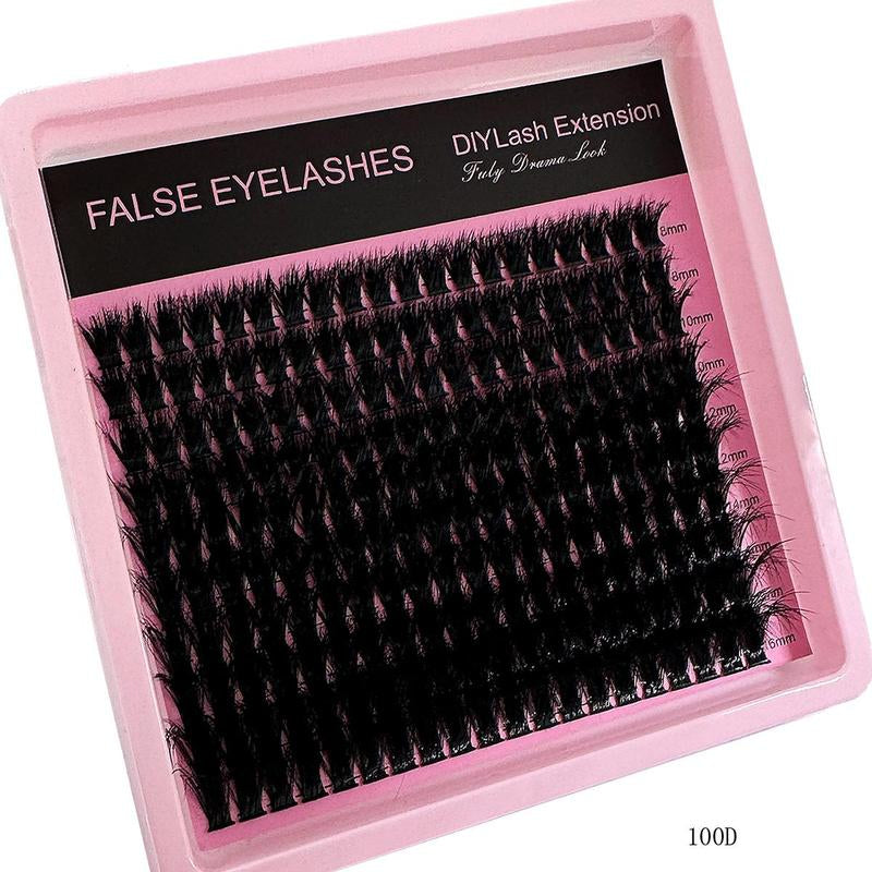 Individual False Eyelashes, Reusable Eyelash Extensions, Self Grafting Curling Eyelashes, Fake Eyelash, Doll Eyes Eyelash Curl Cluster Lashes, Volume Individual Lashes, Eyelash Clusters, Diy False Eyelashes Kit, Wispy Lash Clusters, Curly Lashes Cosmetic