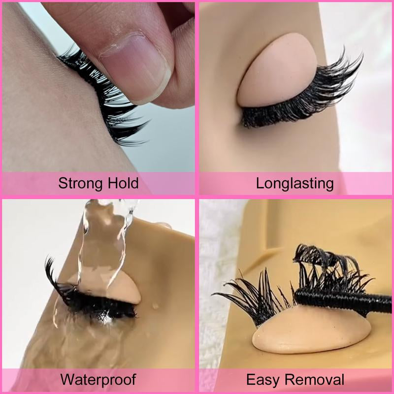 Kisslily Seraph Waterproof Lash Clusters Kit DIY Lash Extension Individual Lashes Beginner Friendly Lash Bond and Seal,6Mm Widespan Natural Lash for Girls Volume Style Makeup Eyelashes Flawless #Tiktokshopfalldealsforyou