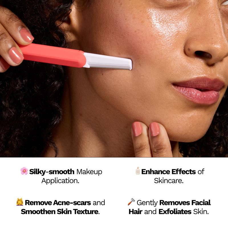 Hair Identifier Spray & Dermaplaning Razor Kit – Reveal Peach Fuzz for Smooth, Radiant Skin