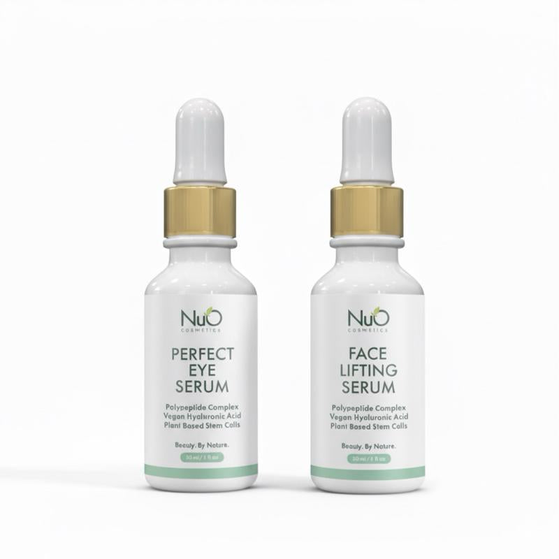 Nuorganic Ultimate Anti-Aging Bundle, Face Lifting Serum & Perfect Eye Serum, Serums for Wrinkles and Fine Lines