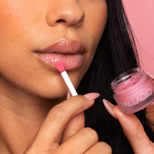 Palladio Lip Mask Intense Overnight Moisturizer to Nourish and Repair Dry Lips While Sleeping, Hydrates for Smooth, Soft, Plump Lips Infused with Shea Butter and Sweet Cherry