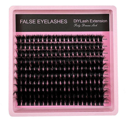 Individual False Eyelashes, Reusable Eyelash Extensions, Self Grafting Curling Eyelashes, Fake Eyelash, Doll Eyes Eyelash Curl Cluster Lashes, Volume Individual Lashes, Eyelash Clusters, Diy False Eyelashes Kit, Wispy Lash Clusters, Curly Lashes Cosmetic
