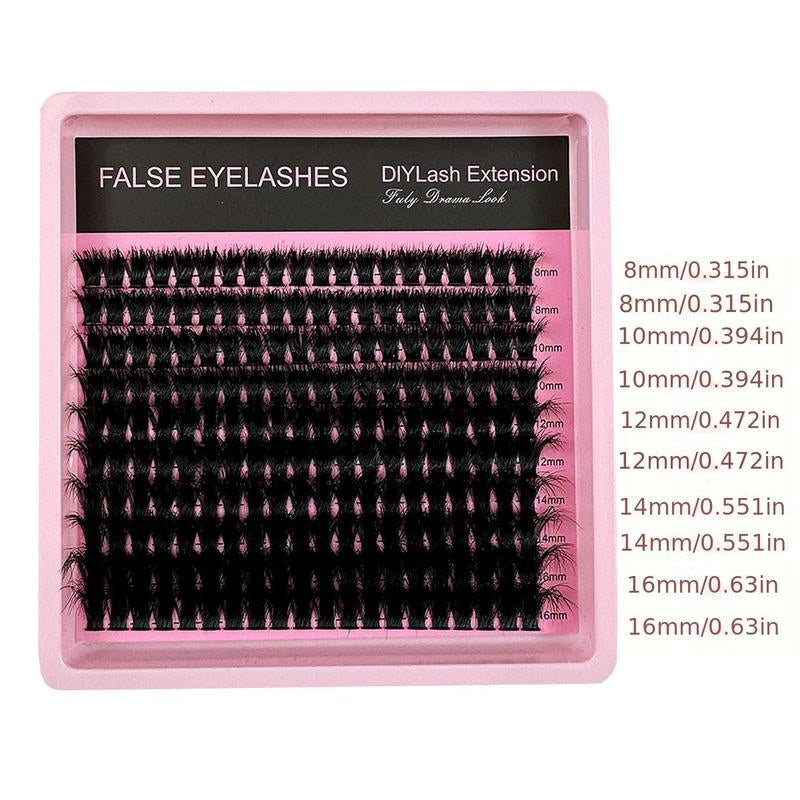 Individual False Eyelashes, Reusable Eyelash Extensions, Self Grafting Curling Eyelashes, Fake Eyelash, Doll Eyes Eyelash Curl Cluster Lashes, Volume Individual Lashes, Eyelash Clusters, Diy False Eyelashes Kit, Wispy Lash Clusters, Curly Lashes Cosmetic