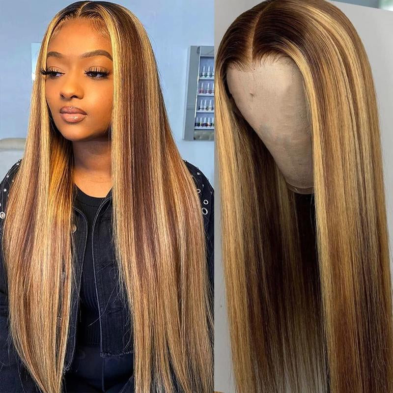 [24Inch $39.99] 13X4 Lace Wig Straight Human Hair 24Inch Lace Frontal Wigs Natural Hair Line 180% Density for Black Women