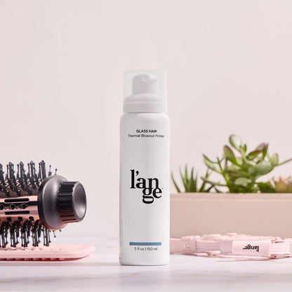 NEW! L’Ange Effortless Blowout Duo Value Set - Le Volume 2-In-1 Titanium Brush Dryer, Glass Hair Thermal Blowout Primer