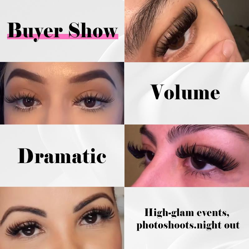 Kisslily Seraph Waterproof Lash Clusters Kit DIY Lash Extension Individual Lashes Beginner Friendly Lash Bond and Seal,6Mm Widespan Natural Lash for Girls Volume Style Makeup Eyelashes Flawless #Tiktokshopfalldealsforyou