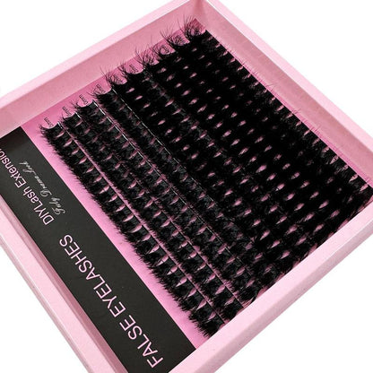 Individual False Eyelashes, Reusable Eyelash Extensions, Self Grafting Curling Eyelashes, Fake Eyelash, Doll Eyes Eyelash Curl Cluster Lashes, Volume Individual Lashes, Eyelash Clusters, Diy False Eyelashes Kit, Wispy Lash Clusters, Curly Lashes Cosmetic