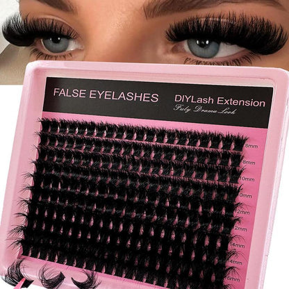 Individual False Eyelashes, Reusable Eyelash Extensions, Self Grafting Curling Eyelashes, Fake Eyelash, Doll Eyes Eyelash Curl Cluster Lashes, Volume Individual Lashes, Eyelash Clusters, Diy False Eyelashes Kit, Wispy Lash Clusters, Curly Lashes Cosmetic