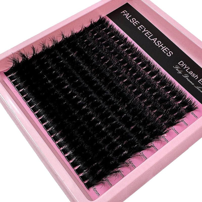Individual False Eyelashes, Reusable Eyelash Extensions, Self Grafting Curling Eyelashes, Fake Eyelash, Doll Eyes Eyelash Curl Cluster Lashes, Volume Individual Lashes, Eyelash Clusters, Diy False Eyelashes Kit, Wispy Lash Clusters, Curly Lashes Cosmetic