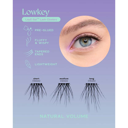 Layz Gal™ Lash Clusters - Lowkey False Eyelashes Eyelashes Lash Extension